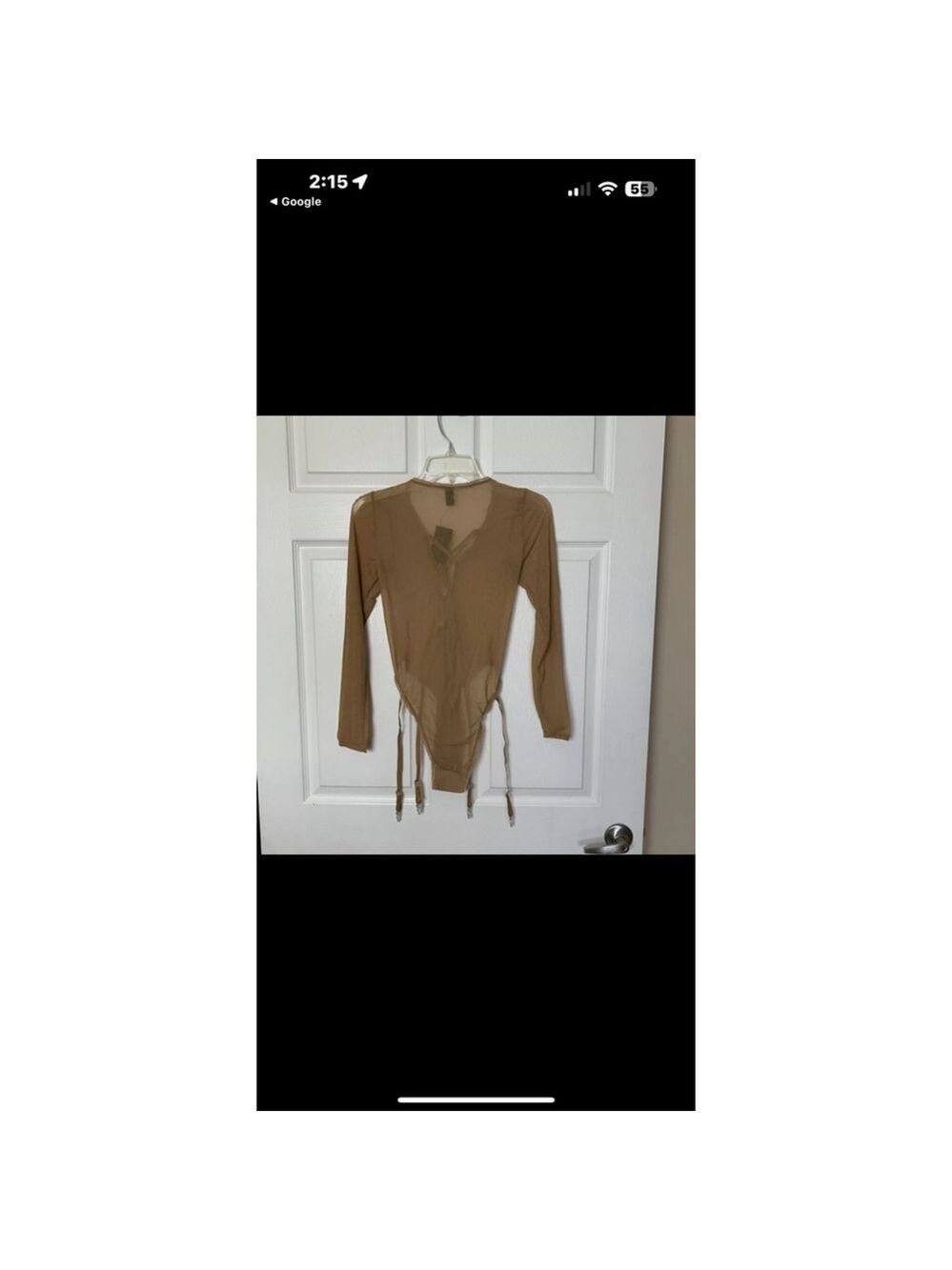 Women's Frederick's of Hollywood Bodysuit Size S Tan - Picture 4 of 10